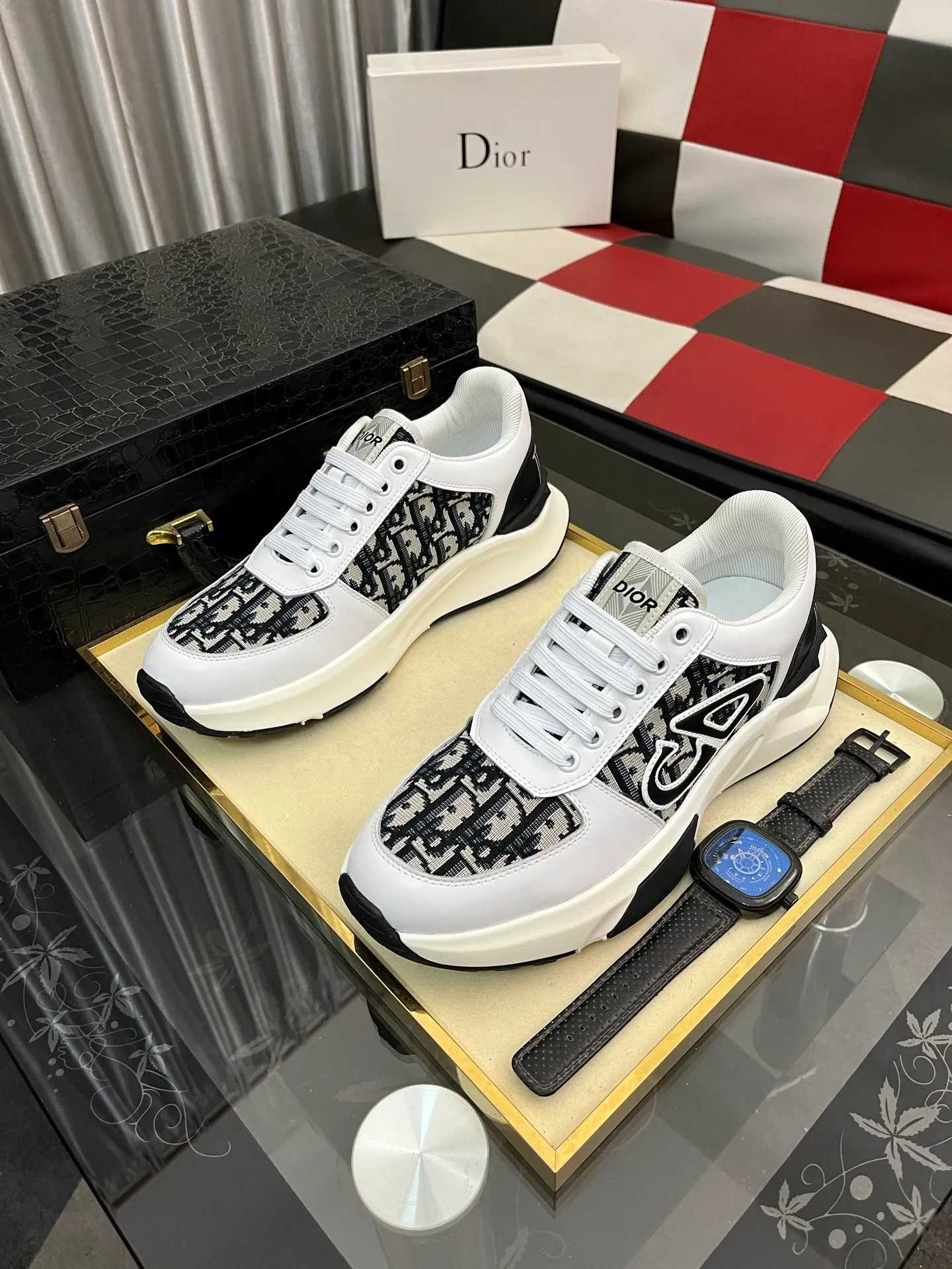 Men's Men's Shoes 💰438⌚️⌚️"Dior DIOR*" latest hot style casual shoes, top brand [seduce] luxury~purchase, top~quality. [Strong] The upper is made of imported breathable cowhide with material ➕ breathable sheepskin feet (•) and fine workmanship. Code number: 38-444️⃣Colors available